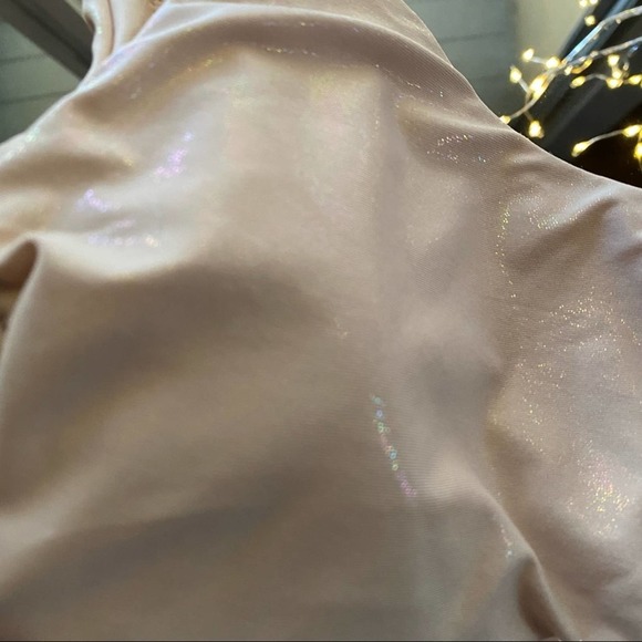 PilyQ metallic shimmery cream bikini top Sz S - Picture 6 of 7